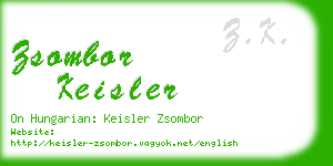 zsombor keisler business card